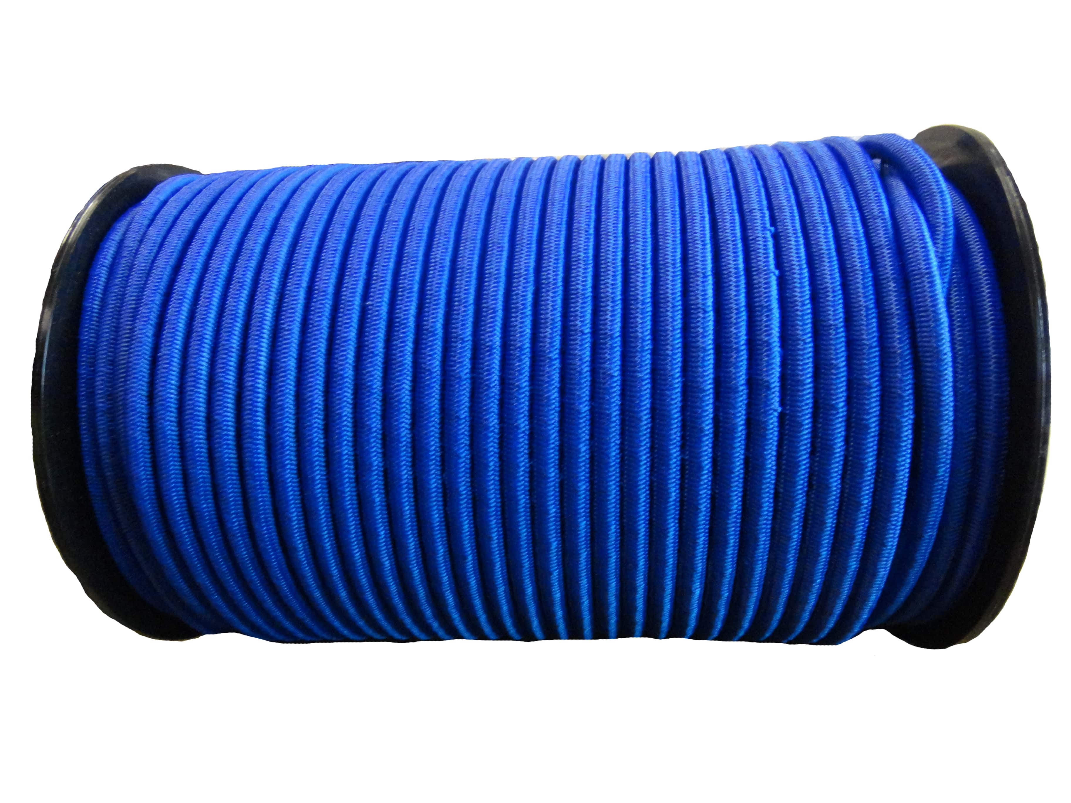 8mm X 1500mm Heavy Duty Blue Elastic Bungee Cord With Carbine Hooks – Multipurpose Tie Down For Tarp, Tent, Camping (Single)